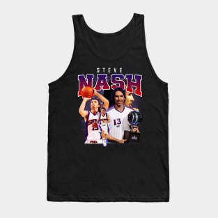 Steve Nash Basketball Legend Signature Vintage Retro 80s 90s Bootleg Rap Style Tank Top